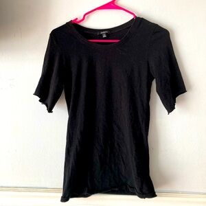 Black Mid Sleeve Tee (M)